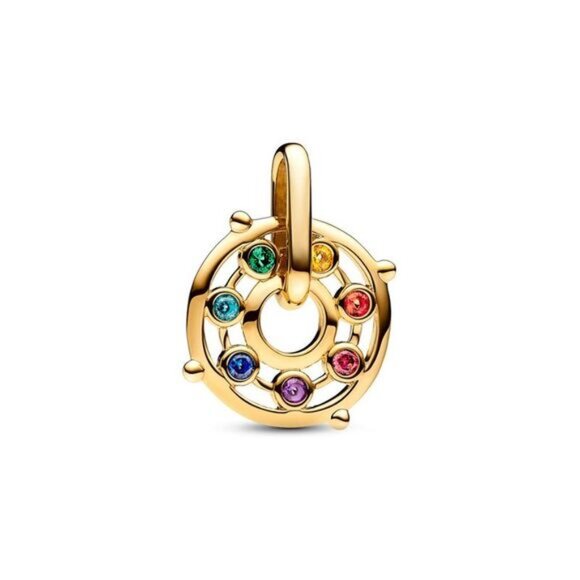 Pandora Me 14K Plated Chakra Wheel Charm - Picture 1 of 2